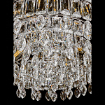 Круглая люстра с хрустальными подвесками на серебряном каркасе Gorgeous Crystal Light варинант исполнения - 7 | Loft Concept в Санкт-петербурге