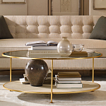 Кофейный стол круглый с полкой на 3-х ножках Round Textured Coffee Table варинант исполнения - 1 | Loft Concept в Санкт-петербурге