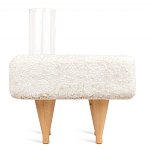 Керамический столик на деревянных ножках «Квадро» варинант исполнения - 4 | Loft Concept в Санкт-петербурге