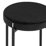 Табурет с мягким круглым сиденьем RIO Black варинант исполнения - 4 | Loft Concept в Санкт-петербурге