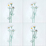 Плитка с узором Ромашки варинант исполнения - 1 | Loft Concept в Санкт-петербурге