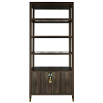 Стеллаж со стеклянными полками Elsa Dreams Walnut варинант исполнения - 7 | Loft Concept в Санкт-петербурге