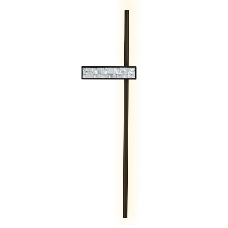 Бра с декором из перламутровой морской ракушки Touch of Marine Charm Черный Перламутровый в Санкт-петербурге | Loft Concept 