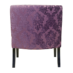 Полукресло с мягкой обивкой из жаккарда на 4-х ножках из массива березы Baroque Armchair violet варинант исполнения - 2 | Loft Concept в Санкт-петербурге
