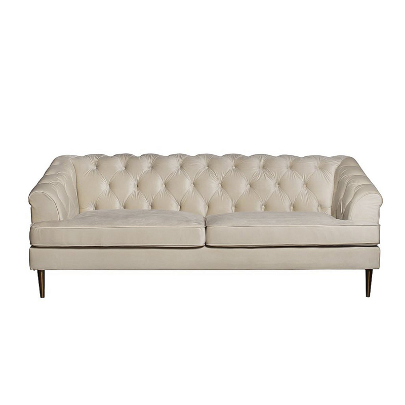 Anthropologie Velvet Cadwyn Sofa Диван ivory ( слоновая кость ) в Санкт-петербурге | Loft Concept 