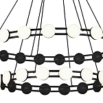 Люстра двухъярусная с круглыми светодиодными источниками света Maxine Light варинант исполнения - 5 | Loft Concept в Санкт-петербурге