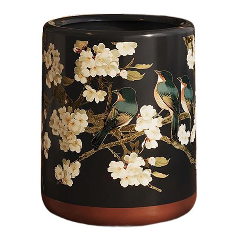 Мусорное ведро в китайском стиле Flower Trash Can Мульти Мусорное ведро в китайском стиле Flower Trash Can Мульти в Санкт-петербурге | Loft Concept