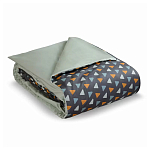 Постельное белье из сатина с принтом треугольники 150х200 см Triangular Dreams варинант исполнения - 1 | Loft Concept в Санкт-петербурге