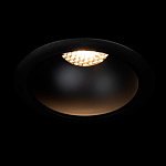 Встраиваемый спот светодиодный круглый черного цвета с углублением Ombra Lux  варинант исполнения - 1 | Loft Concept в Санкт-петербурге