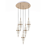 Люстра подвесная с прозрачными фактурными плафонами Reflection of Light варинант исполнения - 1 | Loft Concept в Санкт-петербурге