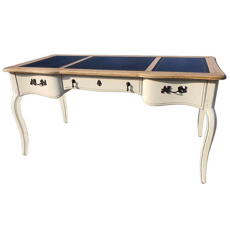 Письменный стол в стиле прованс Eulalie Montmartre Provence Desk Белый Черный Древесина в Санкт-петербурге | Loft Concept 