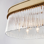 Люстра подвесная овальная со стеклянными трубками Длина 100 см Nembus варинант исполнения - 4 | Loft Concept в Санкт-петербурге