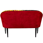 Диван двухместный из натурального бука красный с цветным принтом Impressionism in Art варинант исполнения - 2 | Loft Concept в Санкт-петербурге