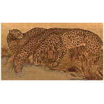 Картина с изображением Леопардов Leopards by stream варинант исполнения - 3 | Loft Concept в Санкт-петербурге