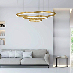 Люстра подвесная с 3-мя ассиметричными светодиодными лампами Golden Current варинант исполнения - 2 | Loft Concept в Санкт-петербурге