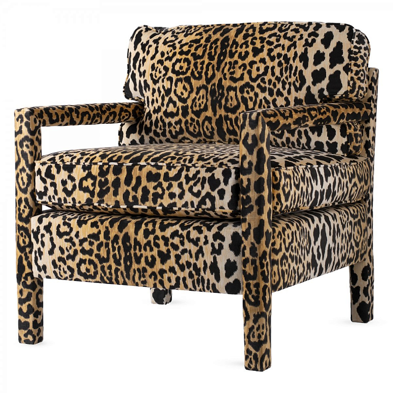 Кресло Leopard Parsons Chair Мульти в Санкт-петербурге | Loft Concept 