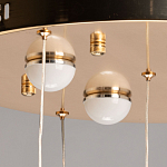 Люстра каскадная с 10-ю прозрачными плафонами Wave Line варинант исполнения - 11 | Loft Concept в Санкт-петербурге