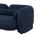 Дизайнерский двухместный диван с мягкими спинкой и подлокотниками синий Madelaine Sofa Blue варинант исполнения - 5 | Loft Concept в Санкт-петербурге