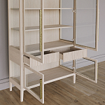 Витрина Primo со стеклянными фасадами и буфетом шпон Светлый дуб варинант исполнения - 5 | Loft Concept в Санкт-петербурге