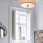 Люстра с тканевым плафоном и зелёной кисточкой Green Tassel варинант исполнения - 1 | Loft Concept в Санкт-петербурге