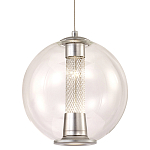 Подвесной светильник с плафоном в форме шара Inner Gleam Orb silver варинант исполнения - 7 | Loft Concept в Санкт-петербурге