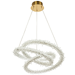 Фигурная люстра украшенная кристаллами из хрусталя Gilbertine Crystals Twisted Chandelier варинант исполнения - 2 | Loft Concept в Санкт-петербурге