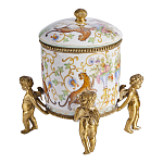 Шкатулка на ангелах из фарфора с бронзовыми элементам Eden Garden варинант исполнения - 2 | Loft Concept в Санкт-петербурге