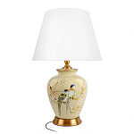 Настольная лампа бежевая с изображением птиц Slip Away варинант исполнения - 7 | Loft Concept в Санкт-петербурге