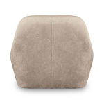 Барный стул со спинкой и подлокотниками на 4-х коричневых деревянных ножках Бежевый Велюр Ava Charm варинант исполнения - 3 | Loft Concept в Санкт-петербурге