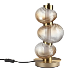 Настольная лампа с 3-мя рифлеными стеклянными шарами Marcelh Light варинант исполнения - 1 | Loft Concept в Санкт-петербурге