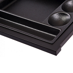 Письменный стол с 2-мя чёрными выдвижными ящиками и нишей с цветными разделителями Ballan варинант исполнения - 5 | Loft Concept в Санкт-петербурге