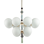 Люстра со вставками из керамики SkyEast 12 ламп варинант исполнения - 1 | Loft Concept в Санкт-петербурге