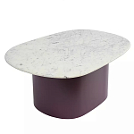 Журнальный столик овальный с мраморной столешницей Decor Showcase варинант исполнения - 1 | Loft Concept в Санкт-петербурге