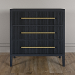 Комод Primo с 3 выдвижными ящиками Черный дуб варинант исполнения - 1 | Loft Concept в Санкт-петербурге