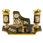 Настольный письменный набор из нефрита с ножом для бумаг в подарочной коробке Maecenas варинант исполнения - 1 | Loft Concept в Санкт-петербурге