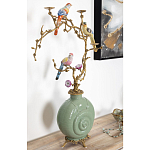 Фарфоровый подсвечник с бронзовым декором Eden Garden варинант исполнения - 3 | Loft Concept в Санкт-петербурге