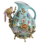 Кувшин с птичкой и  цветочным рисунком Blue Garden варинант исполнения - 1 | Loft Concept в Санкт-петербурге