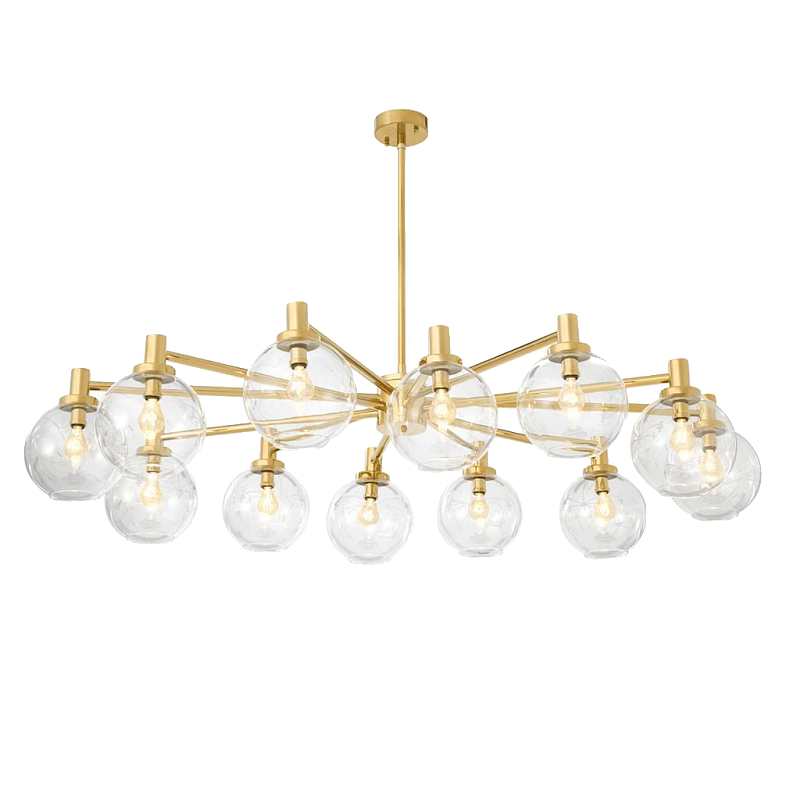 Люстра Chandelier Selva Золотой Прозрачное Стекло в Санкт-петербурге | Loft Concept 