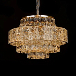Люстра хрустальная в неоклассическом стиле на золотистом каркасе Majesty варинант исполнения - 3 | Loft Concept в Санкт-петербурге