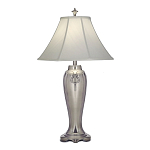 Настольная лампа с белым тканевым абажуром в форме колокола Stiffel варинант исполнения - 2 | Loft Concept в Санкт-петербурге