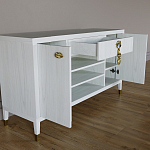 Комод-буфет Elsa Dreams White с открытыми полками   варинант исполнения - 6 | Loft Concept в Санкт-петербурге