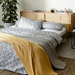 Постельное белье из сатина с рисунком 200х220 см Aurora Allure Sprout варинант исполнения - 3 | Loft Concept в Санкт-петербурге