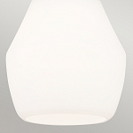 Подвесной светильник каплевидной формы с комбинированным плафоном из стали и белого матового стекла Kichler варинант исполнения - 5 | Loft Concept в Санкт-петербурге