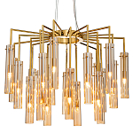 Люстра со стеклянными цилиндрическими плафонами Luminous Cylinders Amber варинант исполнения - 3 | Loft Concept в Санкт-петербурге