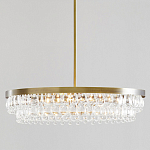 Люстра круглая с подвесками в форме стеклянных капель Glass Rain варинант исполнения - 1 | Loft Concept в Санкт-петербурге