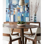 Обеденный стол круглый с изогнутыми ножками Godenza Round V Table варинант исполнения - 3 | Loft Concept в Санкт-петербурге