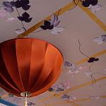 Обои ручная роспись Morning Glory Original colourway on shot slub silk варинант исполнения - 2 | Loft Concept в Санкт-петербурге