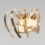 Бра золотого цвета с изогнутыми хрустальными элементами Radiant Ribbons варинант исполнения - 2 | Loft Concept в Санкт-петербурге