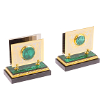 Настольный письменный набор из малахита с декором в виде лошади Leader Organizer варинант исполнения - 5 | Loft Concept в Санкт-петербурге