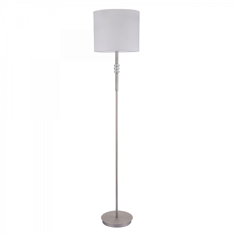 Торшер Cornaro Floor Lamp Никель Белый Торшер Cornaro Floor Lamp Никель Белый в Санкт-петербурге | Loft Concept